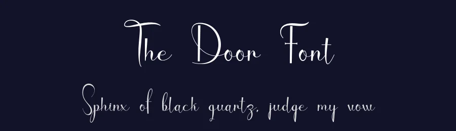 The Door Font by fahmistudio99 — Script Handwritten Font — thumbnail 2