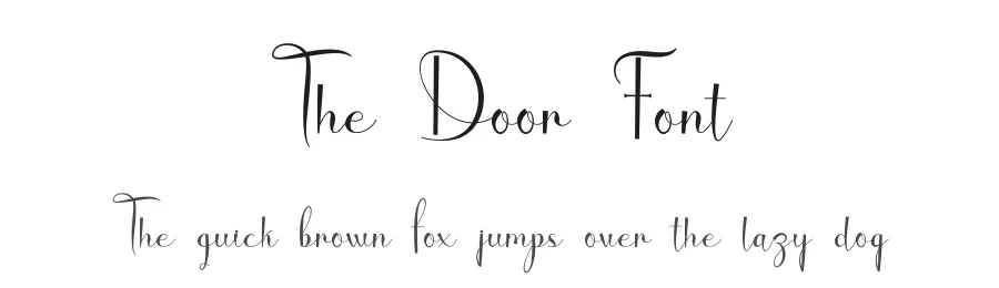 The Door Font by fahmistudio99 — Script Handwritten Font
