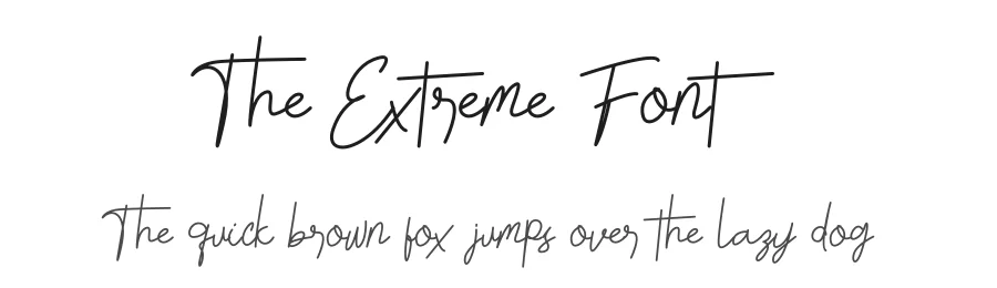 The Extreme Font by kateengciu — Script Handwritten Font