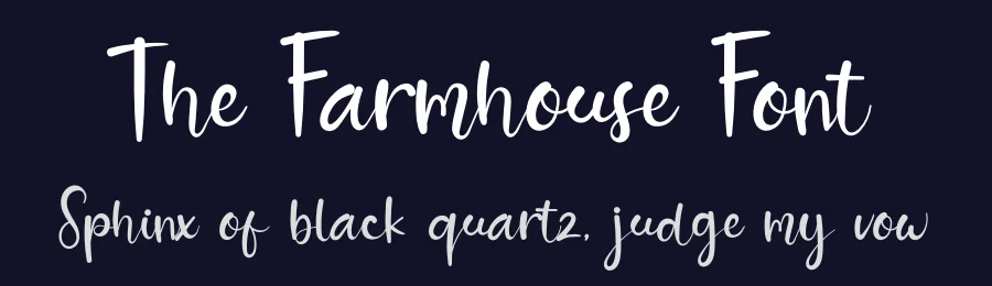 The Farmhouse Font by Eddy Goodboy — Script Handwritten Font — thumbnail 2