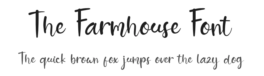 The Farmhouse Font by Eddy Goodboy — Script Handwritten Font