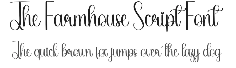 The Farmhouse Script Font by creativeletter — Script Handwritten Font