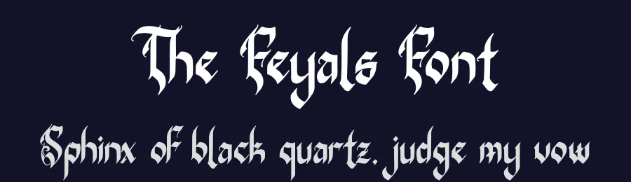 The Feyals Font by Denustudios — Blackletter Font — thumbnail 2