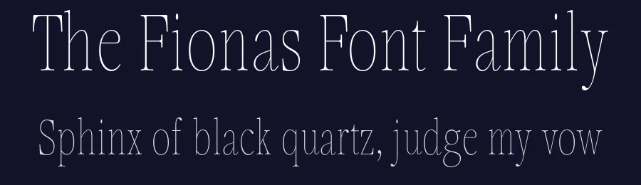 The Fionas Font Family by Nasir Udin — Display Font — thumbnail 2