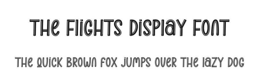 The Flights Display Font by creativeletter — Display Font