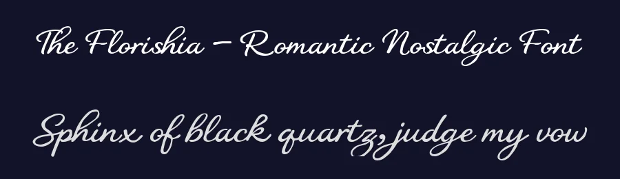 The Florishia – Romantic Nostalgic Font by Creacy Studio — Serif Font — thumbnail 2