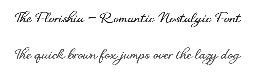 The Florishia – Romantic Nostalgic Font by Creacy Studio — Serif Font