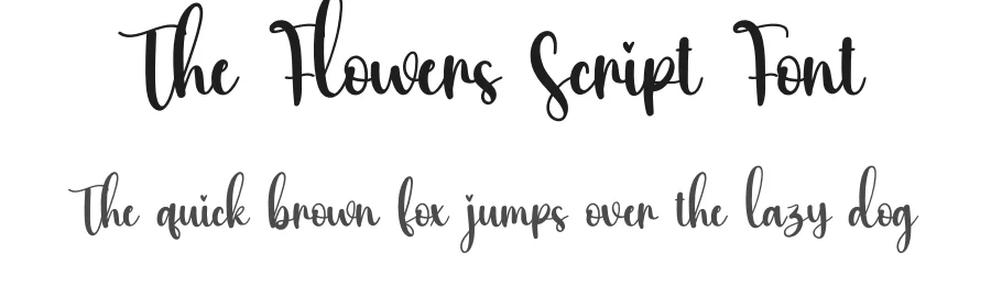 The Flowers Script Font by creativeletter — Script Handwritten Font