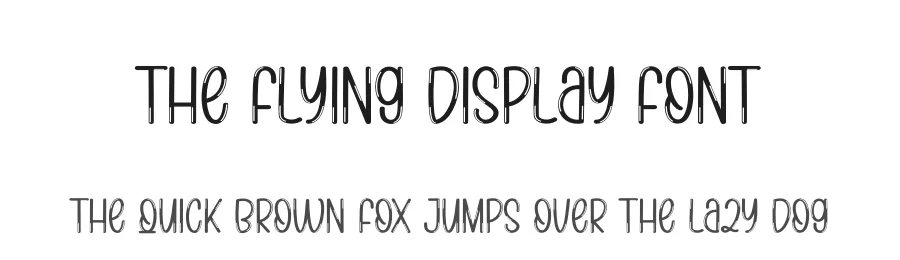 The Flying Display Font by creativeletter — Display Font
