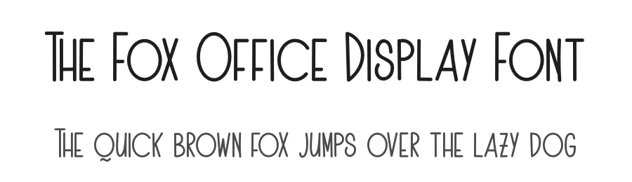 The Fox Office Display Font by letterenastudios — Display Font