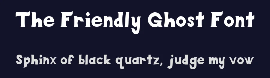 The Friendly Ghost Font by Aaron Troglia — Serif Font — thumbnail 2