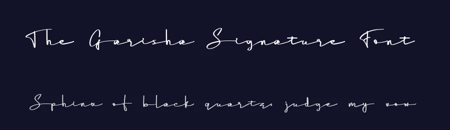 The Garisha Signature Font by Mesinitik Studio — Script Handwritten Font — thumbnail 2