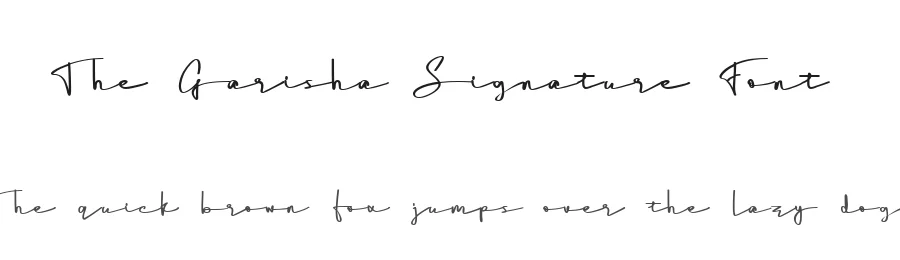 The Garisha Signature Font by Mesinitik Studio — Script Handwritten Font