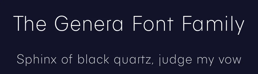The Genera Font Family by Wahyu and Sani Co. — Sans Serif Font — thumbnail 2