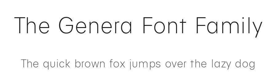 The Genera Font Family by Wahyu and Sani Co. — Sans Serif Font