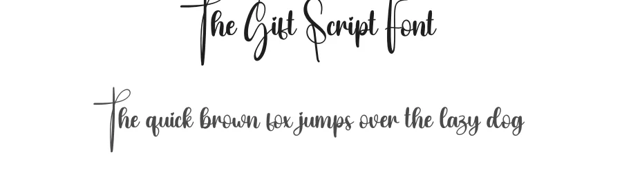 The Gift Script Font by creativeletter — Script Handwritten Font