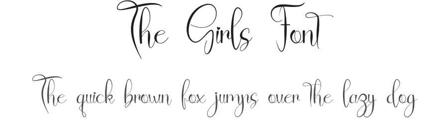 The Girls Font by fahmistudio99 β Script Handwritten Font