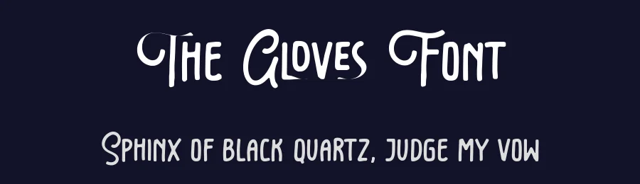 The Gloves Font by AesthericaStudio — Display Font — thumbnail 2