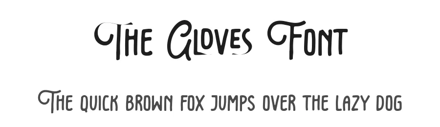 The Gloves Font by AesthericaStudio — Display Font