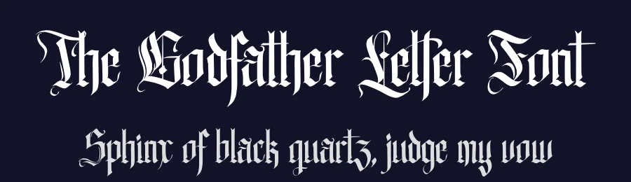 The Godfather Letter Font by Vampstudio — Blackletter Font — thumbnail 2