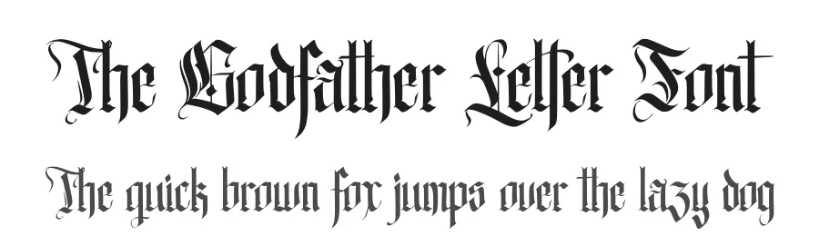 The Godfather Letter Font by Vampstudio β Blackletter Font