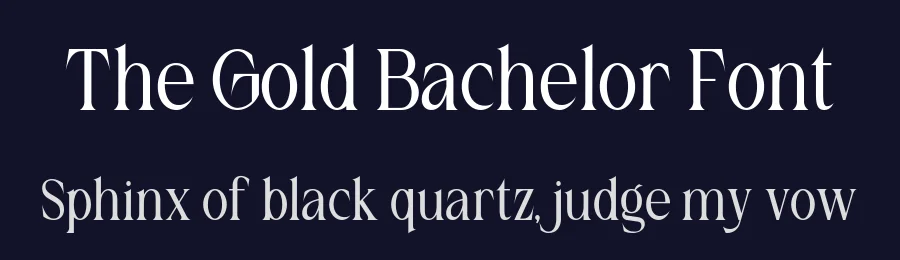 The Gold Bachelor Font by Heinzel Std. — Serif Font — thumbnail 2