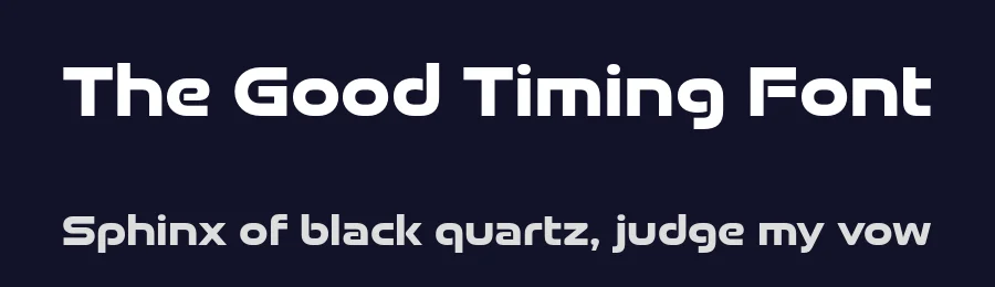 The Good Timing Font by Typodermic — Display Font — thumbnail 2