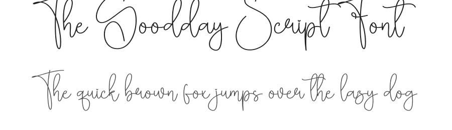 The Goodday Script Font by creativeletter — Script Handwritten Font