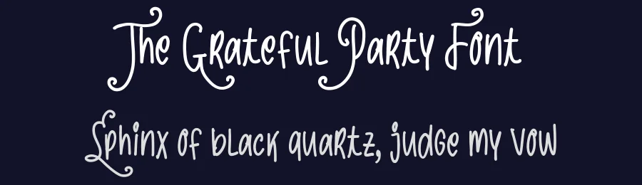 The Grateful Party Font by Sloulyfe — Script Handwritten Font — thumbnail 2