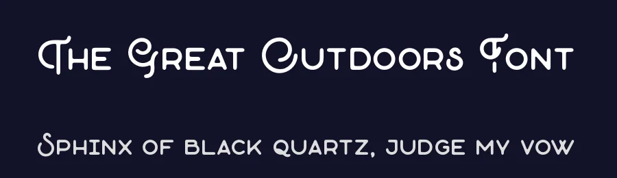 The Great Outdoors Font by Hustle Supply Co — Display Font — thumbnail 2