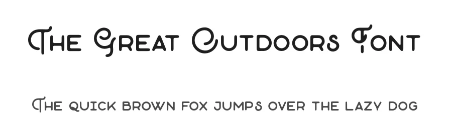 The Great Outdoors Font by Hustle Supply Co — Display Font