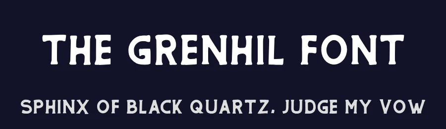 THE GRENHIL Font by Vultype Co. — Display Font — thumbnail 2