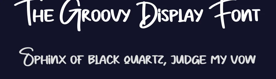 The Groovy Display Font by creativeletter — Script Handwritten Font — thumbnail 2