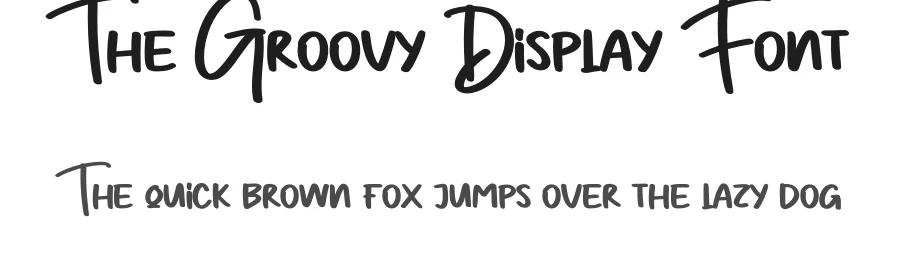 The Groovy Display Font by creativeletter — Script Handwritten Font