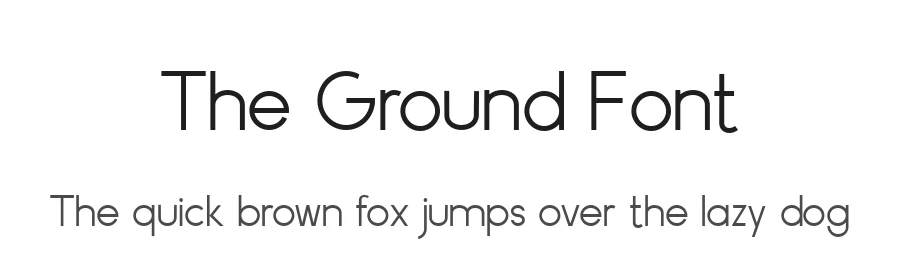 The Ground Font by Artiqlogy — Sans Serif Font