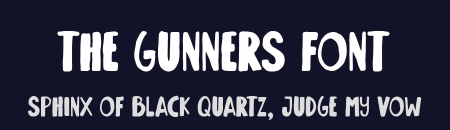 The Gunners Font by Timur type — Decorative Font — thumbnail 2
