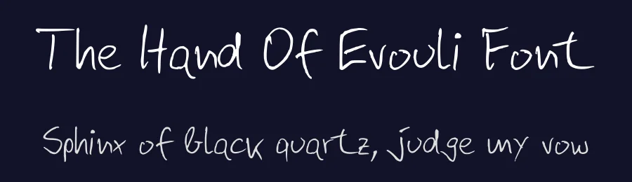 The Hand Of Evouli Font by TypoGraphicDesign — Script Handwritten Font — thumbnail 2