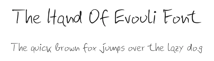 The Hand Of Evouli Font by TypoGraphicDesign — Script Handwritten Font