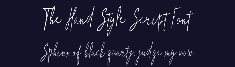 The Hand Style Script Font by Typeface — Script Handwritten Font — thumbnail 2