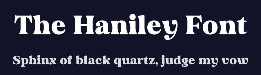 The Haniley Font by grahatype — Decorative Font — thumbnail 2