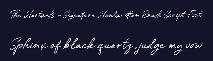 The Hantwels – Signature Handwritten Brush Script Font by letterenastudios — Script Handwritten Font — thumbnail 2