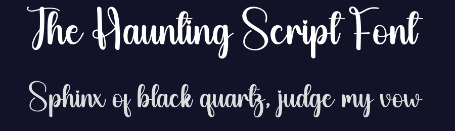 The Haunting Script Font by creativeletter — Script Handwritten Font — thumbnail 2