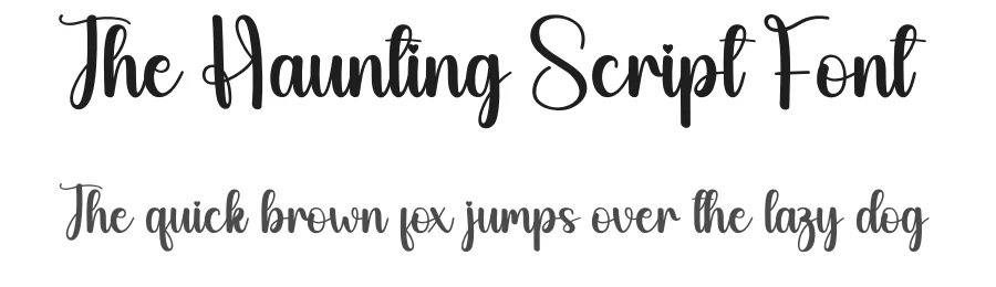 The Haunting Script Font by creativeletter — Script Handwritten Font