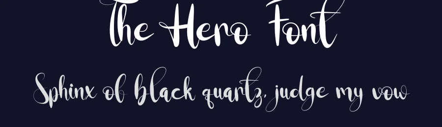 The Hero Font by fahmistudio99 — Script Handwritten Font — thumbnail 2