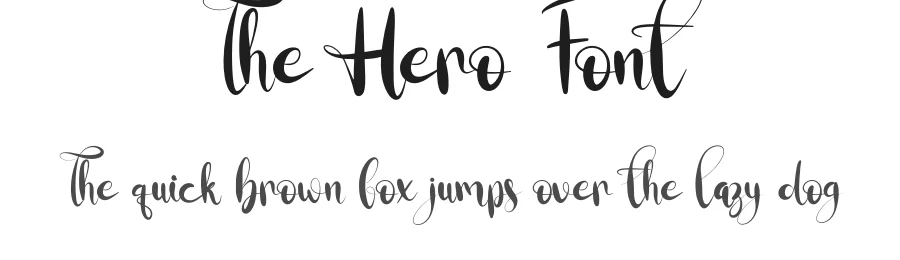 The Hero Font by fahmistudio99 — Script Handwritten Font