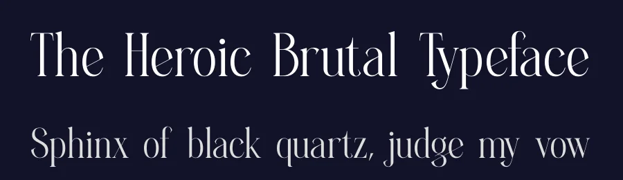 The Heroic Brutal Typeface by timelesstype.co — Display Font — thumbnail 2
