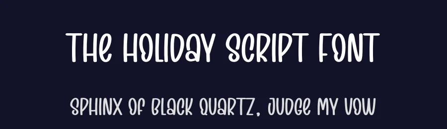 The Holiday Script Font by creativeletter — Script Handwritten Font — thumbnail 2