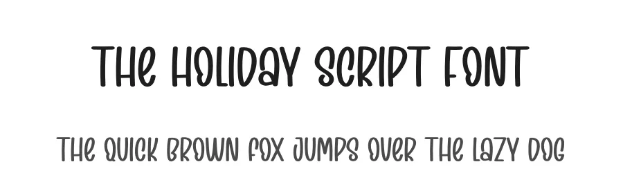 The Holiday Script Font by creativeletter — Script Handwritten Font