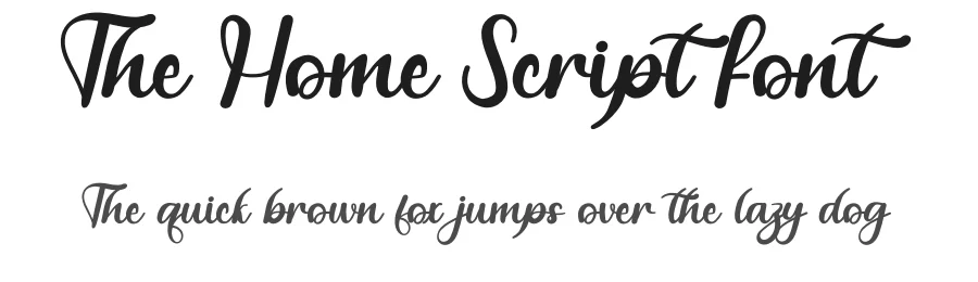 The Home Script Font by andikastudio — Script Handwritten Font