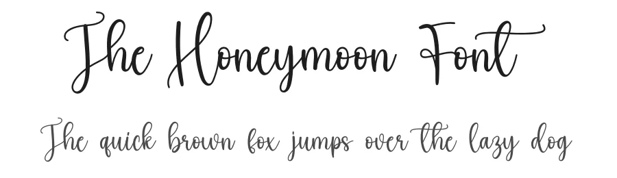 The Honeymoon Font by andikastudio β Script Handwritten Font